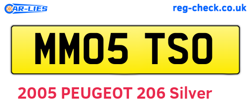 MM05TSO are the vehicle registration plates.