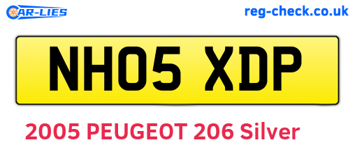 NH05XDP are the vehicle registration plates.