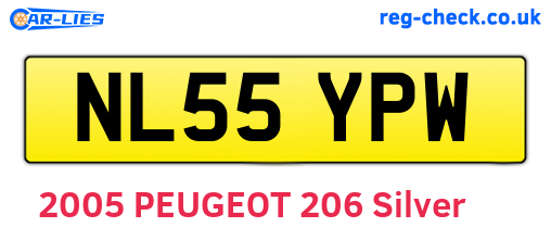 NL55YPW are the vehicle registration plates.