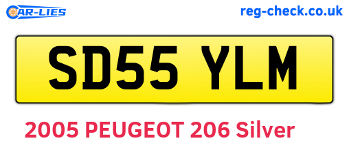 SD55YLM are the vehicle registration plates.