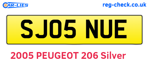 SJ05NUE are the vehicle registration plates.