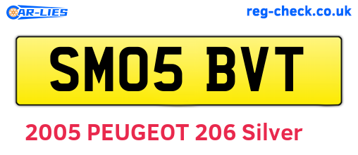 SM05BVT are the vehicle registration plates.