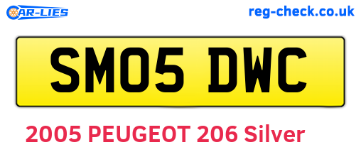 SM05DWC are the vehicle registration plates.