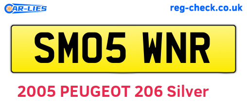 SM05WNR are the vehicle registration plates.