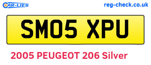 SM05XPU are the vehicle registration plates.