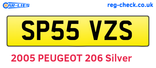 SP55VZS are the vehicle registration plates.
