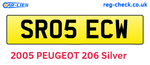 SR05ECW are the vehicle registration plates.