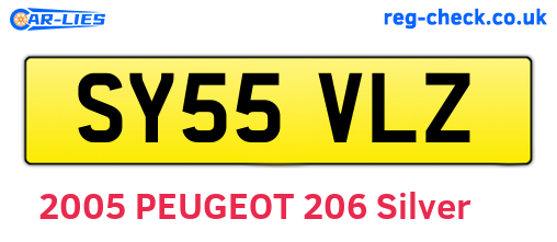 SY55VLZ are the vehicle registration plates.
