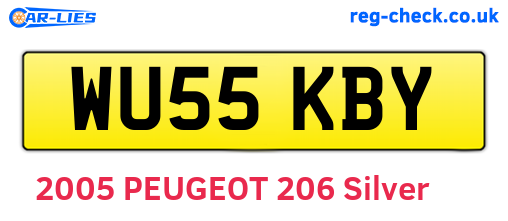 WU55KBY are the vehicle registration plates.