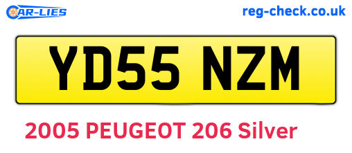 YD55NZM are the vehicle registration plates.