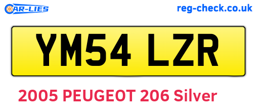 YM54LZR are the vehicle registration plates.
