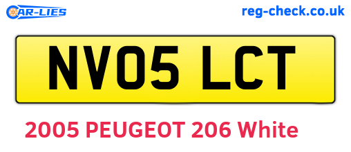 NV05LCT are the vehicle registration plates.
