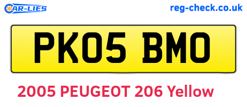 PK05BMO are the vehicle registration plates.