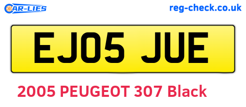 EJ05JUE are the vehicle registration plates.