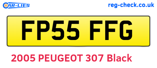 FP55FFG are the vehicle registration plates.