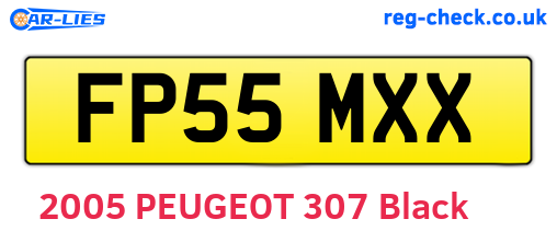 FP55MXX are the vehicle registration plates.