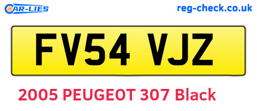 FV54VJZ are the vehicle registration plates.