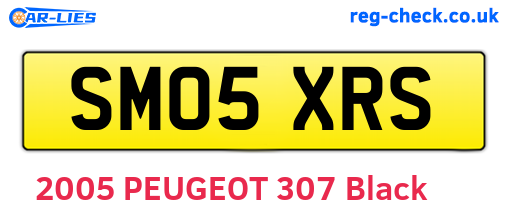 SM05XRS are the vehicle registration plates.