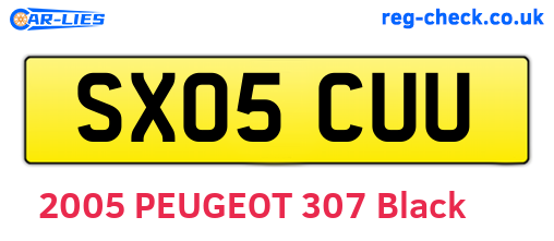 SX05CUU are the vehicle registration plates.