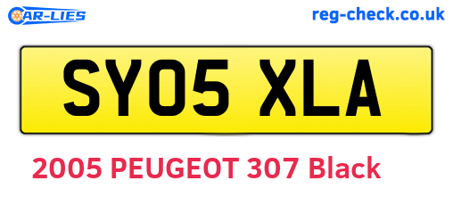 SY05XLA are the vehicle registration plates.