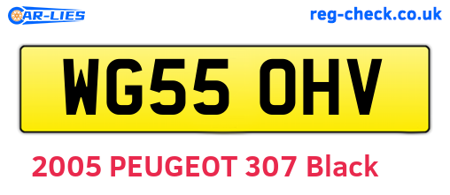 WG55OHV are the vehicle registration plates.
