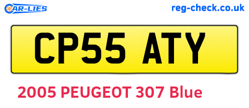 CP55ATY are the vehicle registration plates.
