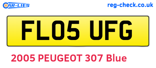 FL05UFG are the vehicle registration plates.