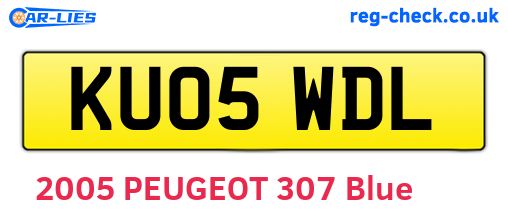 KU05WDL are the vehicle registration plates.