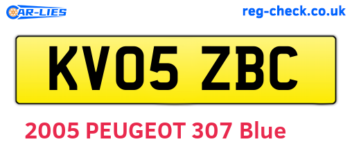 KV05ZBC are the vehicle registration plates.