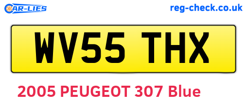 WV55THX are the vehicle registration plates.