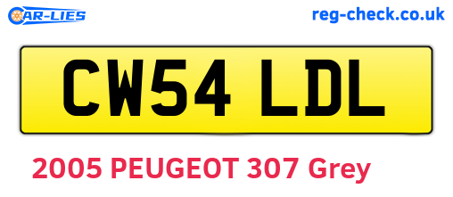 CW54LDL are the vehicle registration plates.