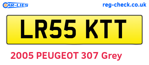 LR55KTT are the vehicle registration plates.