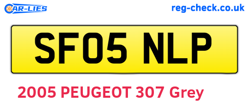 SF05NLP are the vehicle registration plates.