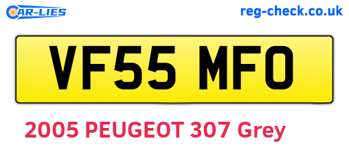 VF55MFO are the vehicle registration plates.