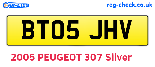 BT05JHV are the vehicle registration plates.