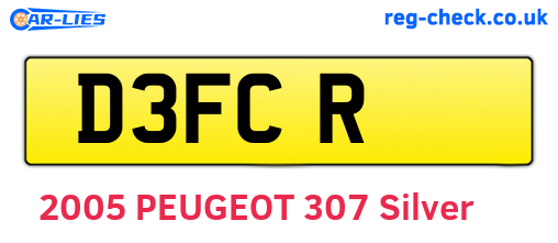 D3FCR are the vehicle registration plates.