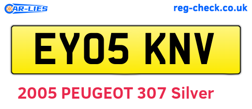 EY05KNV are the vehicle registration plates.
