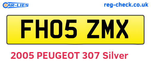 FH05ZMX are the vehicle registration plates.