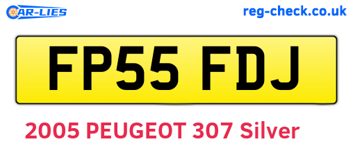 FP55FDJ are the vehicle registration plates.