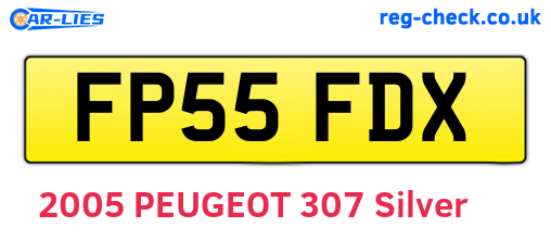 FP55FDX are the vehicle registration plates.