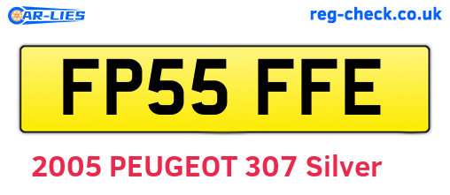 FP55FFE are the vehicle registration plates.