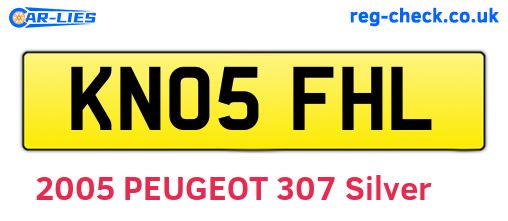 KN05FHL are the vehicle registration plates.