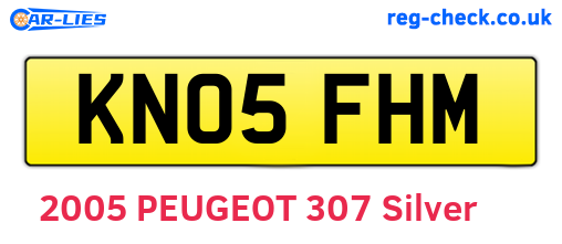 KN05FHM are the vehicle registration plates.
