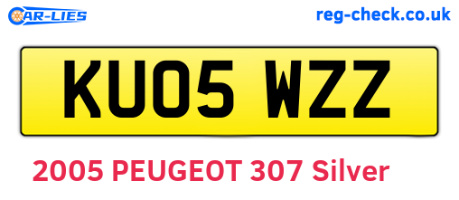 KU05WZZ are the vehicle registration plates.