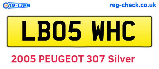 LB05WHC are the vehicle registration plates.
