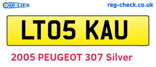 LT05KAU are the vehicle registration plates.