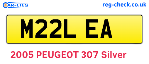 M22LEA are the vehicle registration plates.