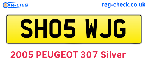 SH05WJG are the vehicle registration plates.
