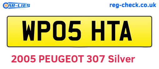 WP05HTA are the vehicle registration plates.