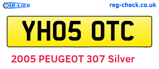 YH05OTC are the vehicle registration plates.